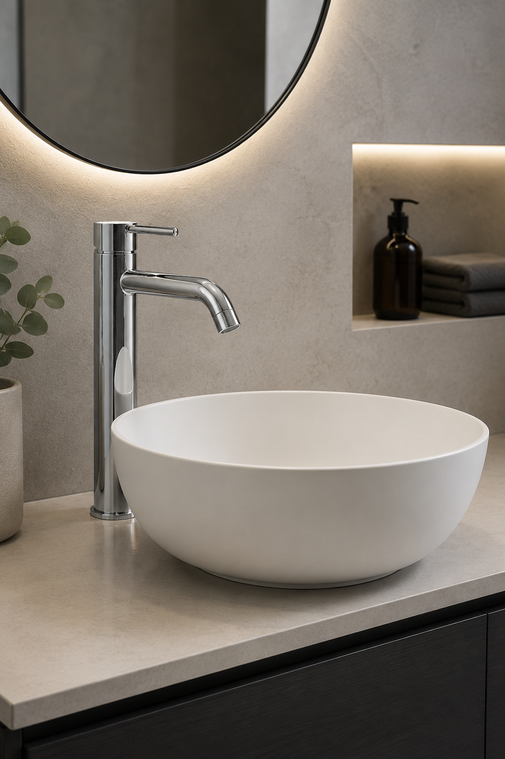 Rubinetteria e finiture per bagno moderno