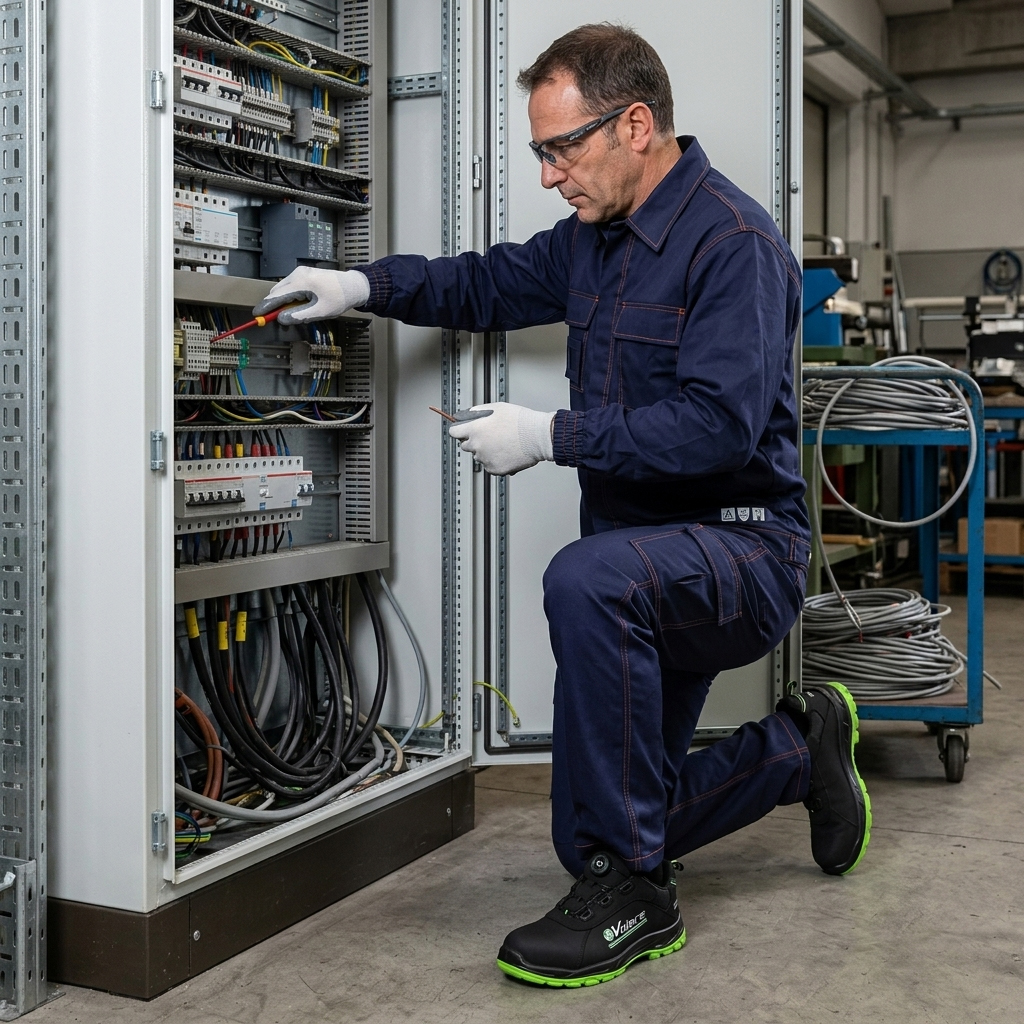 Installatore elettrico con dispositivi di protezione