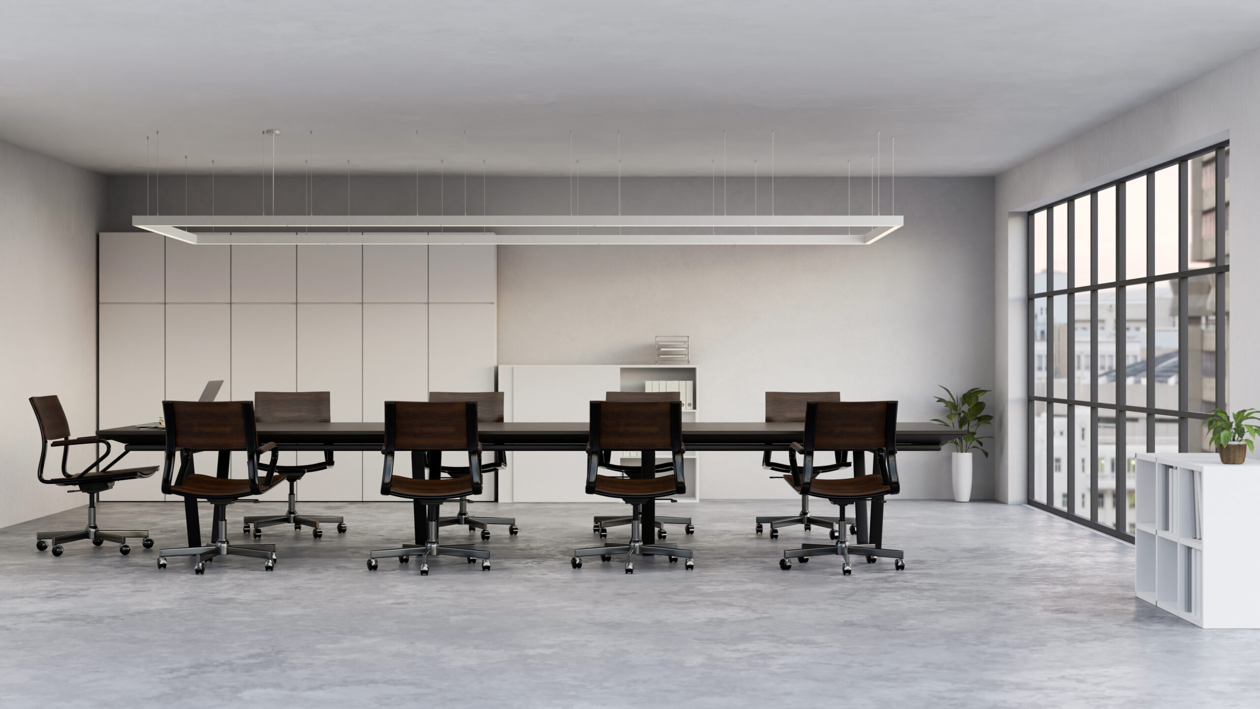 Sylvania Otao Linear installazione in sala riunioni