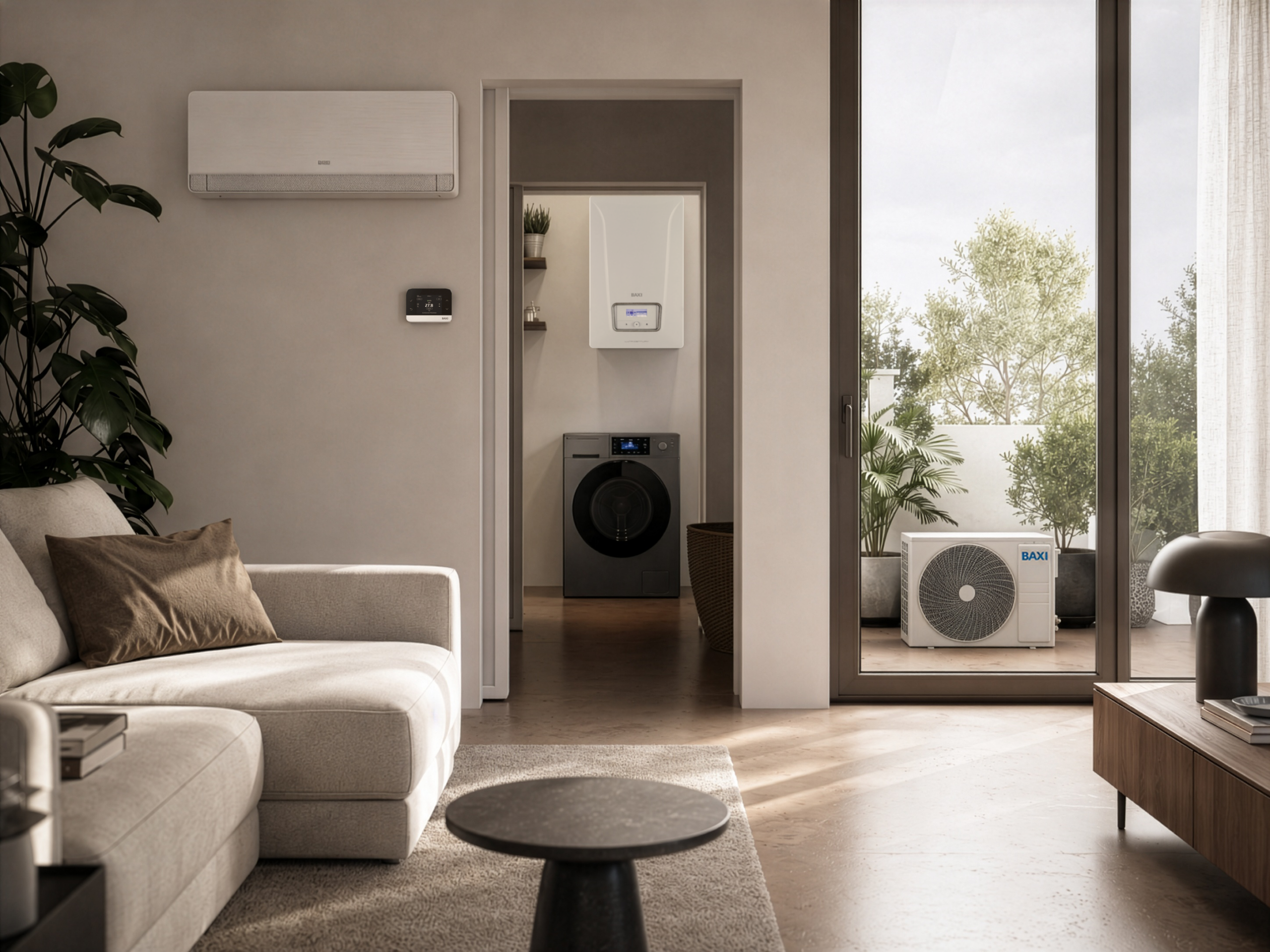 Sistema ibrido Baxi Artemis in un ambiente domestico