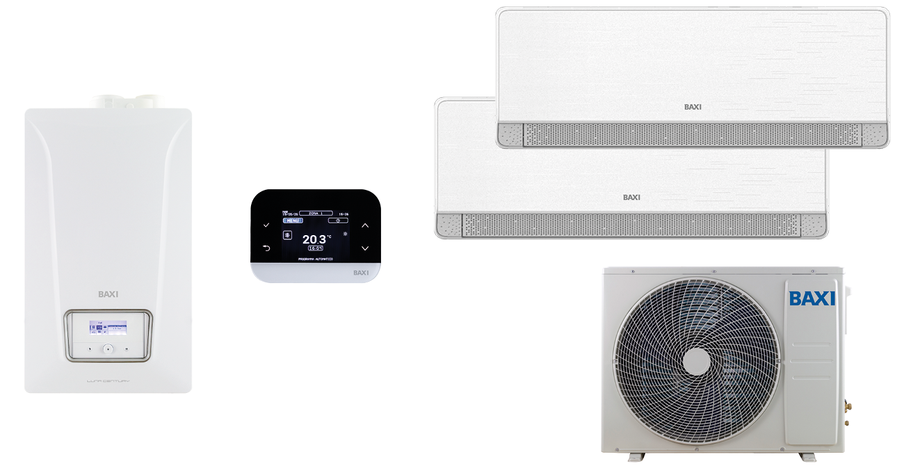 Componenti del sistema ibrido Baxi Artemis Dual