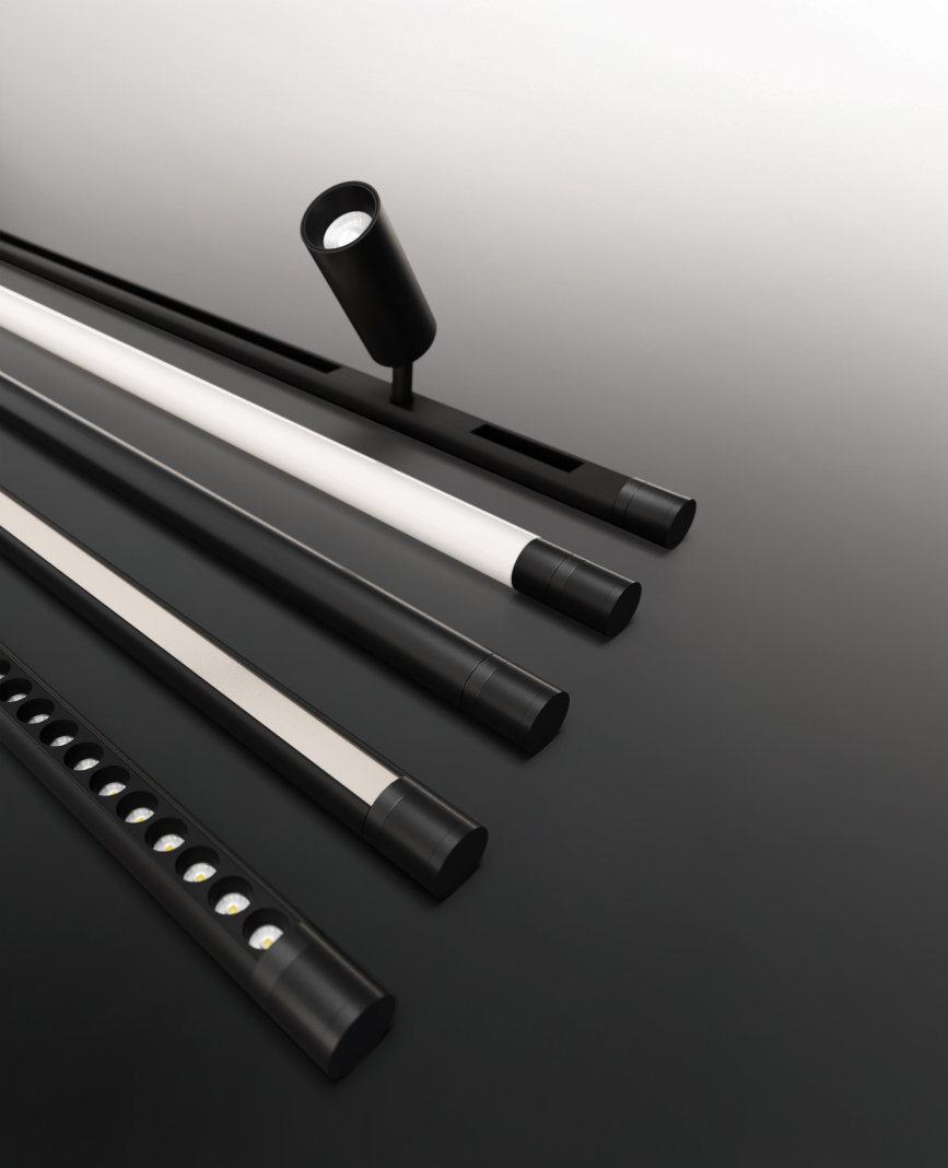Sistema Limitless di Novalux in ambiente living